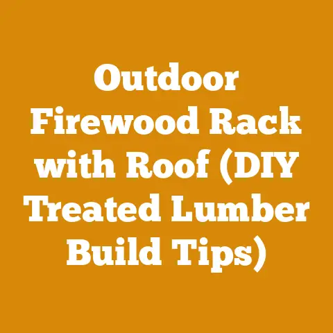 Outdoor Firewood Rack with Roof (DIY Treated Lumber Build Tips)