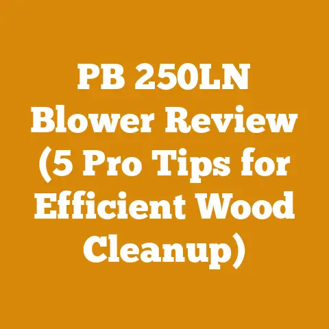 PB 250LN Blower Review (5 Pro Tips for Efficient Wood Cleanup)