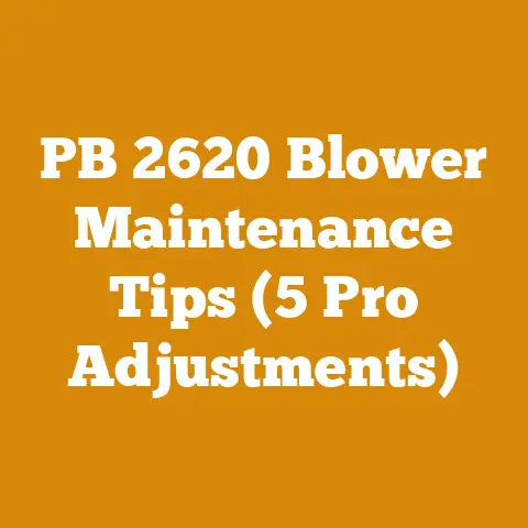 PB 2620 Blower Maintenance Tips (5 Pro Adjustments)