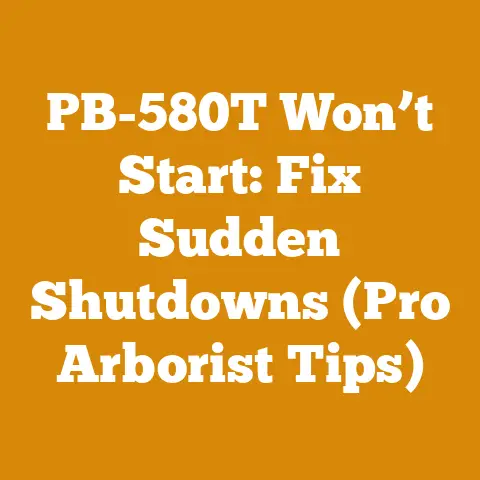 PB-580T Won’t Start: Fix Sudden Shutdowns (Pro Arborist Tips)