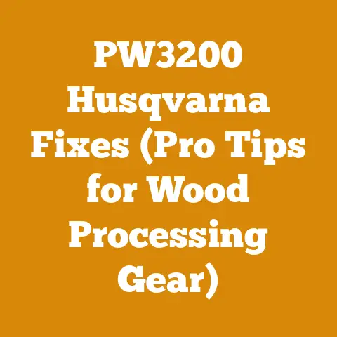 PW3200 Husqvarna Fixes (Pro Tips for Wood Processing Gear)