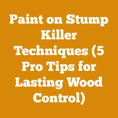 Paint on Stump Killer Techniques (5 Pro Tips for Lasting Wood Control)