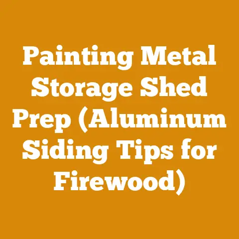 Painting Metal Storage Shed Prep (Aluminum Siding Tips for Firewood)