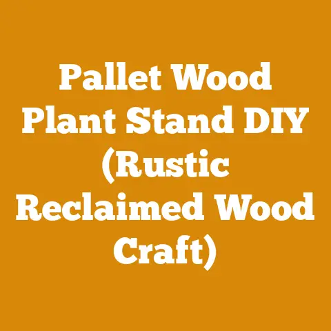 Pallet Wood Plant Stand DIY (Rustic Reclaimed Wood Craft)