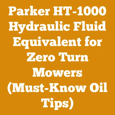 Parker HT-1000 Hydraulic Fluid Equivalent for Zero Turn Mowers (Must-Know Oil Tips)