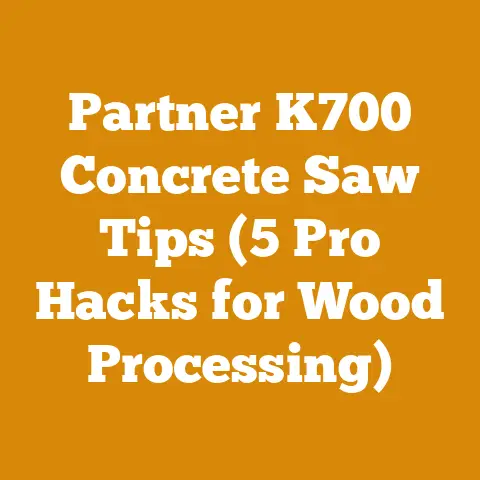 Partner K700 Concrete Saw Tips (5 Pro Hacks for Wood Processing)