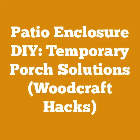 Patio Enclosure DIY: Temporary Porch Solutions (Woodcraft Hacks)