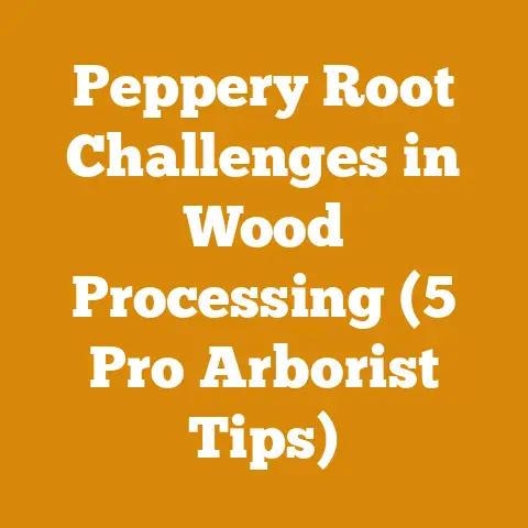 Peppery Root Challenges in Wood Processing (5 Pro Arborist Tips)
