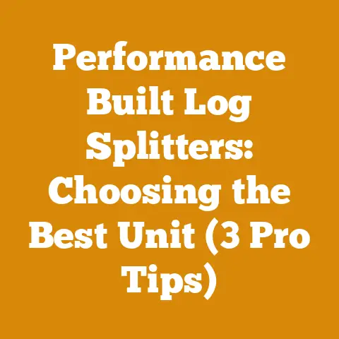 Performance Built Log Splitters: Choosing the Best Unit (3 Pro Tips)