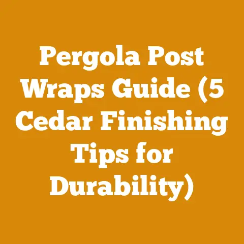 Pergola Post Wraps Guide (5 Cedar Finishing Tips for Durability)