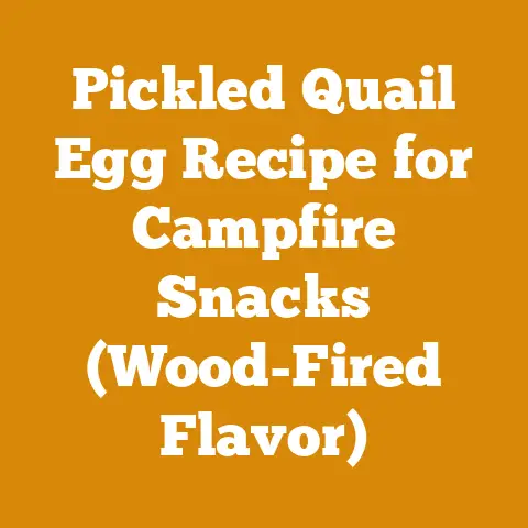Pickled Quail Egg Recipe for Campfire Snacks (Wood-Fired Flavor)