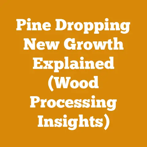 Pine Dropping New Growth Explained (Wood Processing Insights)