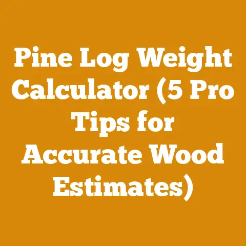 Pine Log Weight Calculator (5 Pro Tips for Accurate Wood Estimates)