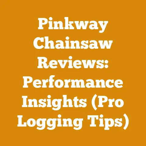 Pinkway Chainsaw Reviews: Performance Insights (Pro Logging Tips)