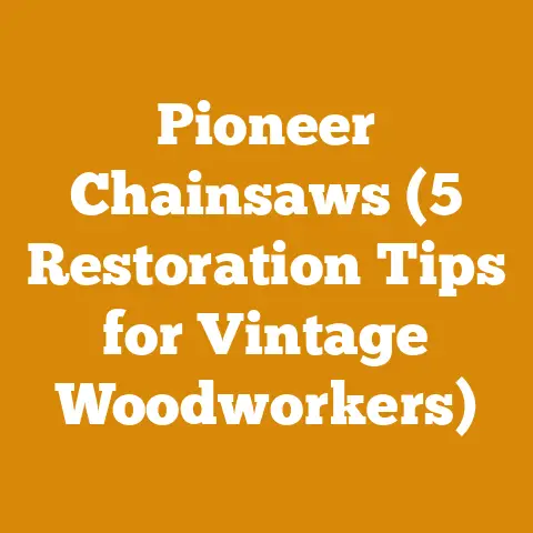 Pioneer Chainsaws (5 Restoration Tips for Vintage Woodworkers)
