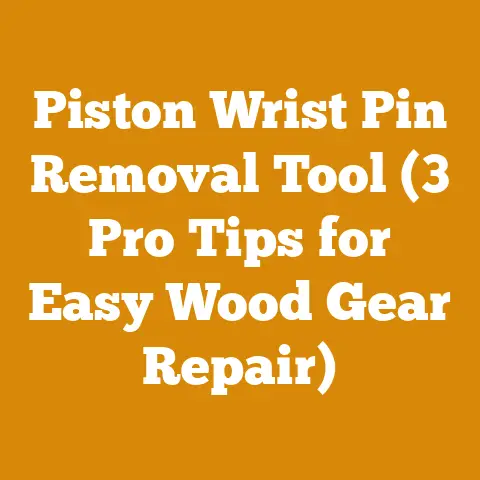 Piston Wrist Pin Removal Tool (3 Pro Tips for Easy Wood Gear Repair)