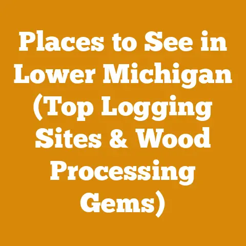 Places to See in Lower Michigan (Top Logging Sites & Wood Processing Gems)