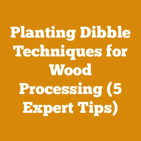Planting Dibble Techniques for Wood Processing (5 Expert Tips)