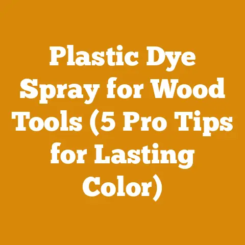 Plastic Dye Spray for Wood Tools (5 Pro Tips for Lasting Color)