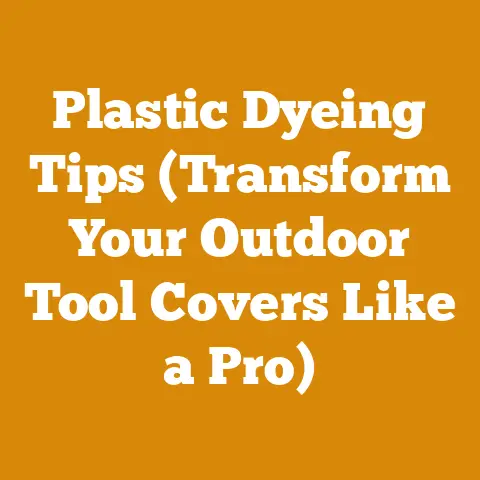 Plastic Dyeing Tips (Transform Your Outdoor Tool Covers Like a Pro)