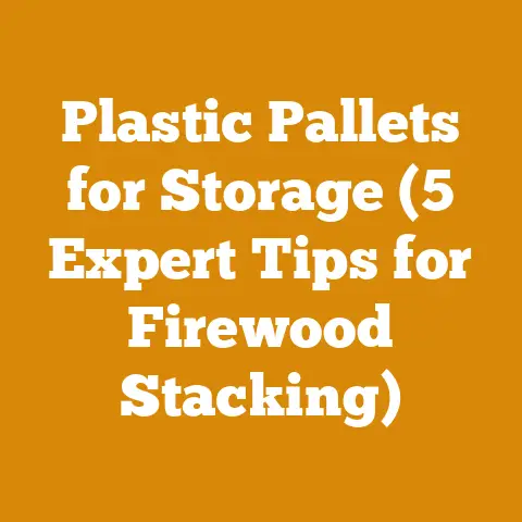 Plastic Pallets for Storage (5 Expert Tips for Firewood Stacking)