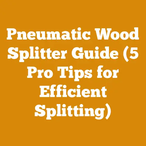 Pneumatic Wood Splitter Guide (5 Pro Tips for Efficient Splitting)