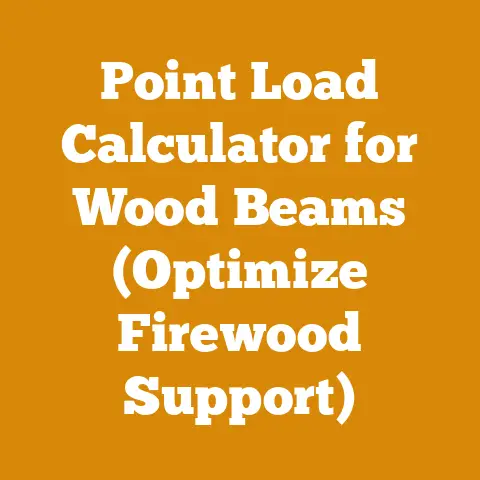 Point Load Calculator for Wood Beams (Optimize Firewood Support)