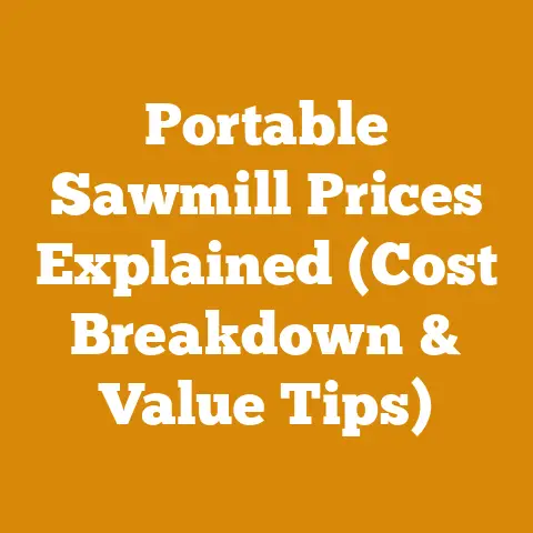 Portable Sawmill Prices Explained (Cost Breakdown & Value Tips)
