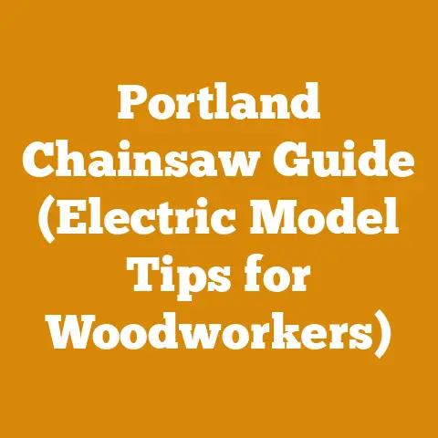 Portland Chainsaw Guide (Electric Model Tips for Woodworkers)