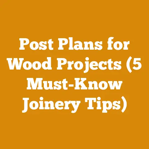 Post Plans for Wood Projects (5 Must-Know Joinery Tips)
