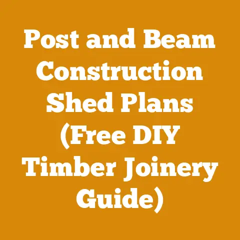 Post and Beam Construction Shed Plans (Free DIY Timber Joinery Guide)