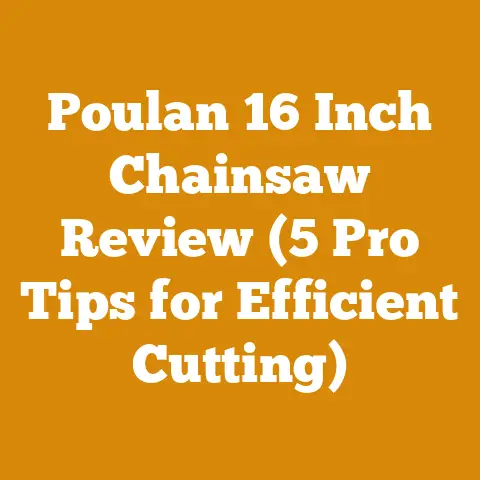 Poulan 16 Inch Chainsaw Review (5 Pro Tips for Efficient Cutting)