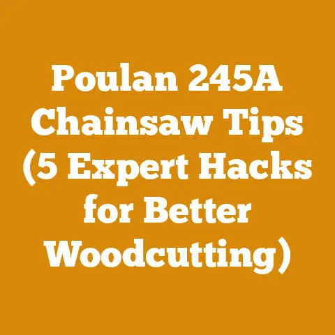Poulan 245A Chainsaw Tips (5 Expert Hacks for Better Woodcutting)