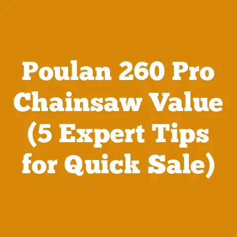 Poulan 260 Pro Chainsaw Value (5 Expert Tips for Quick Sale)