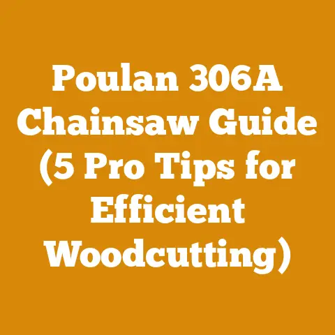 Poulan 306A Chainsaw Guide (5 Pro Tips for Efficient Woodcutting)