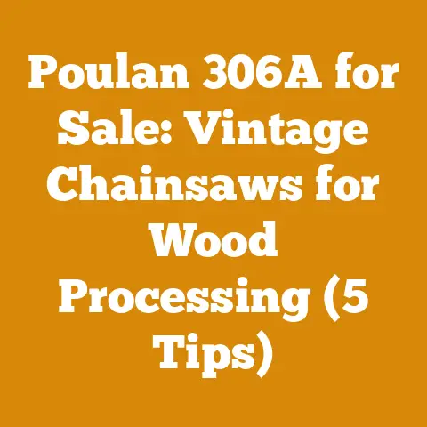 Poulan 306A for Sale: Vintage Chainsaws for Wood Processing (5 Tips)