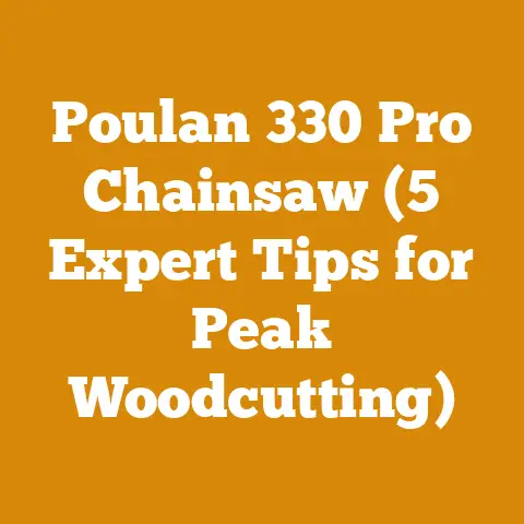 Poulan 330 Pro Chainsaw (5 Expert Tips for Peak Woodcutting)