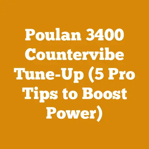Poulan 3400 Countervibe Tune-Up (5 Pro Tips to Boost Power)