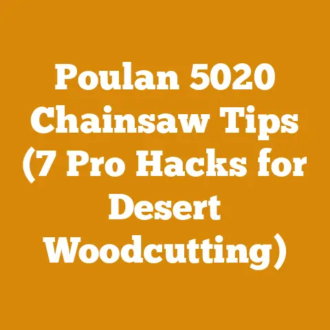 Poulan 5020 Chainsaw Tips (7 Pro Hacks for Desert Woodcutting)
