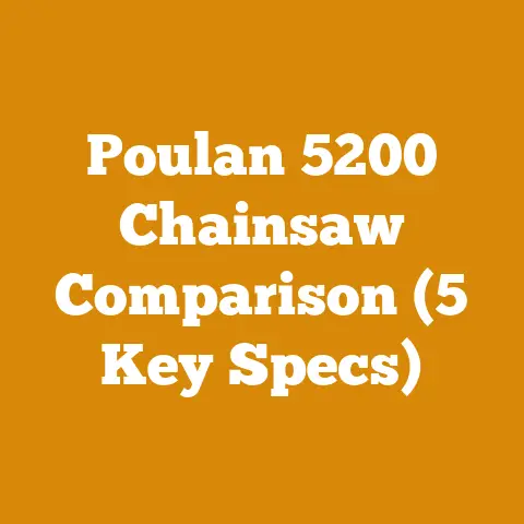 Poulan 5200 Chainsaw Comparison (5 Key Specs)