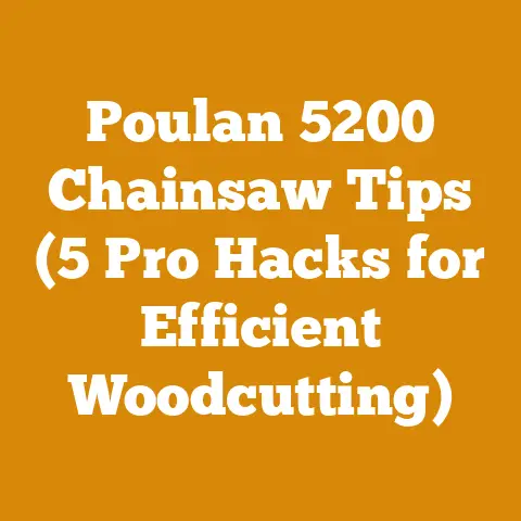 Poulan 5200 Chainsaw Tips (5 Pro Hacks for Efficient Woodcutting)