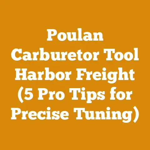 Poulan Carburetor Tool Harbor Freight (5 Pro Tips for Precise Tuning)