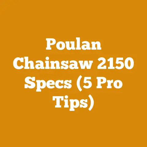 Poulan Chainsaw 2150 Specs (5 Pro Tips)