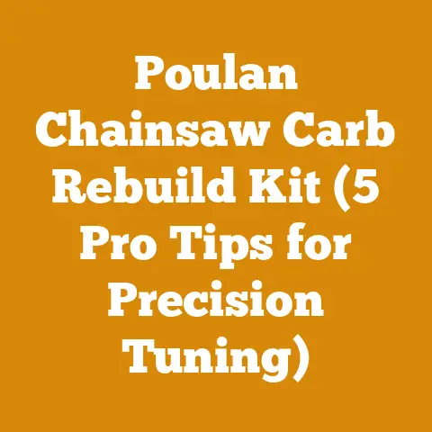 Poulan Chainsaw Carb Rebuild Kit (5 Pro Tips for Precision Tuning)