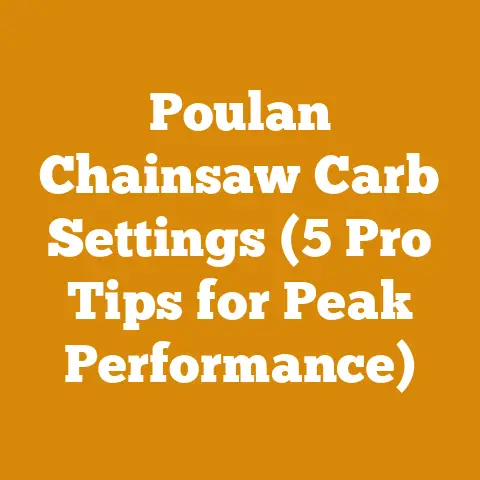 Poulan Chainsaw Carb Settings (5 Pro Tips for Peak Performance)