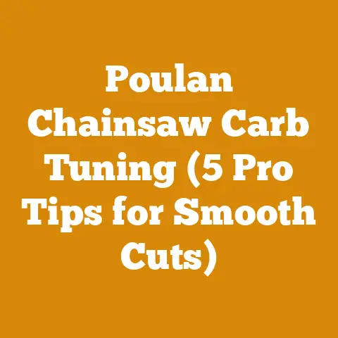 Poulan Chainsaw Carb Tuning (5 Pro Tips for Smooth Cuts)