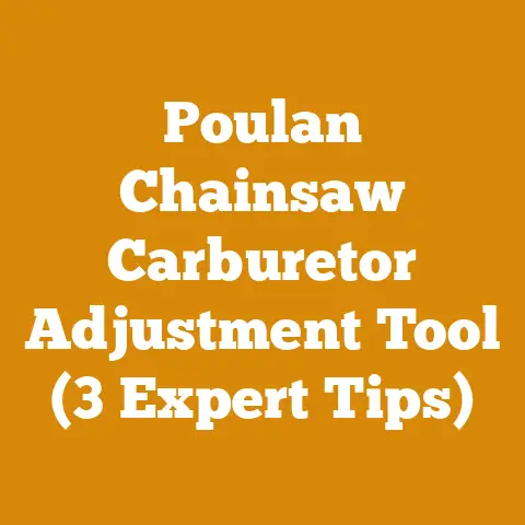 Poulan Chainsaw Carburetor Adjustment Tool (3 Expert Tips)