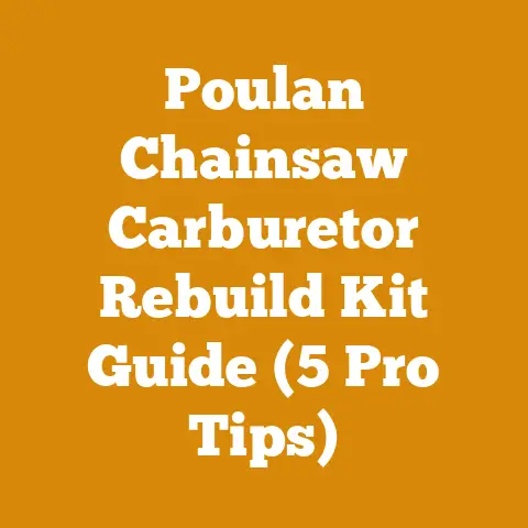 Poulan Chainsaw Carburetor Rebuild Kit Guide (5 Pro Tips)