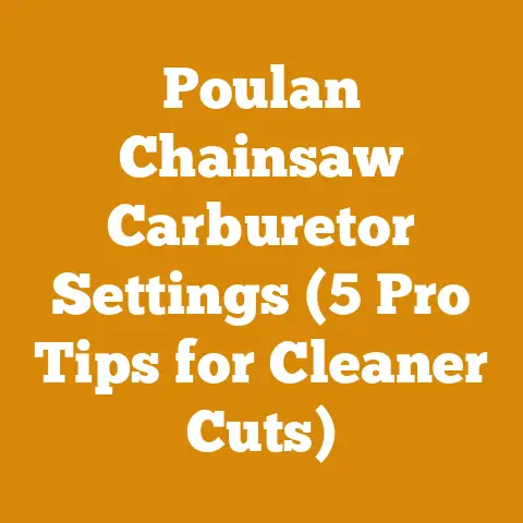Poulan Chainsaw Carburetor Settings (5 Pro Tips for Cleaner Cuts)