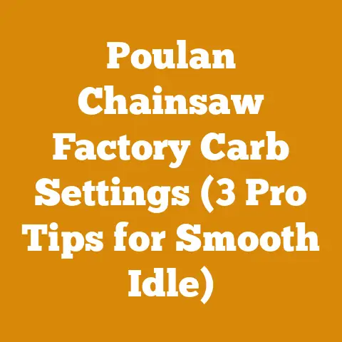 Poulan Chainsaw Factory Carb Settings (3 Pro Tips for Smooth Idle)
